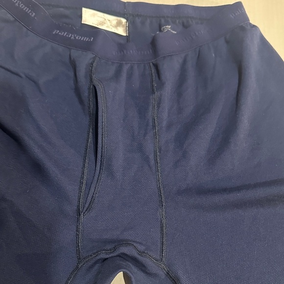 Patagonia performance base layer Capilene Navy Blue Pants with elastic waist - Picture 9 of 9